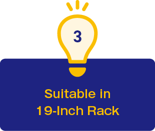 3.Suitable in 19-Inch Rack