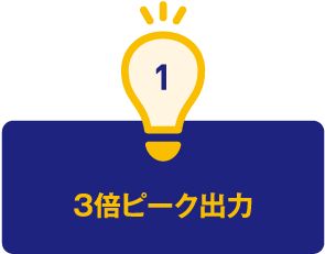 1. 3倍ピーク出力