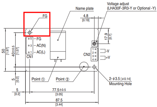 Figure 5. Example of external dimensions (LHA30F)
