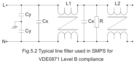 5.4 RFI filtering in power supplies