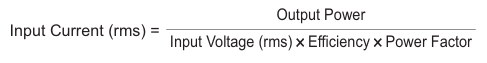 (2) Input current of SMPS